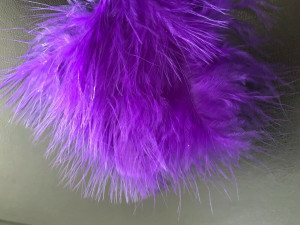 A. Jensen Blood Quill Marabou - purple